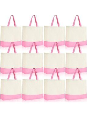 Large Canvas Tote Bags Bulk - 18.5x15 In, Durable, Versatile, Eco-Friendly